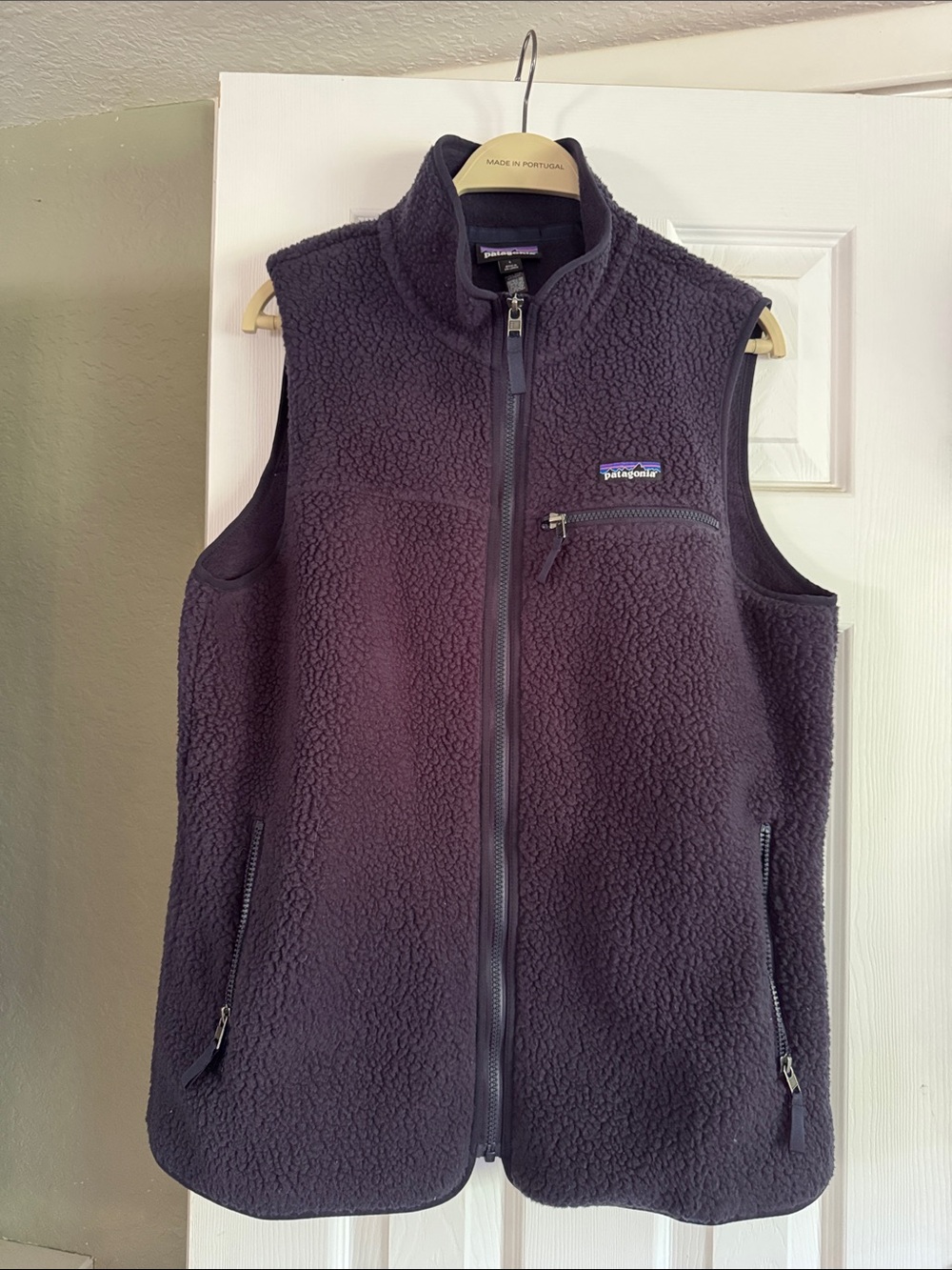 Patagonia Deep Purple Sherpa Fleece Vest